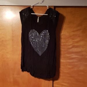 Black Heart Top
